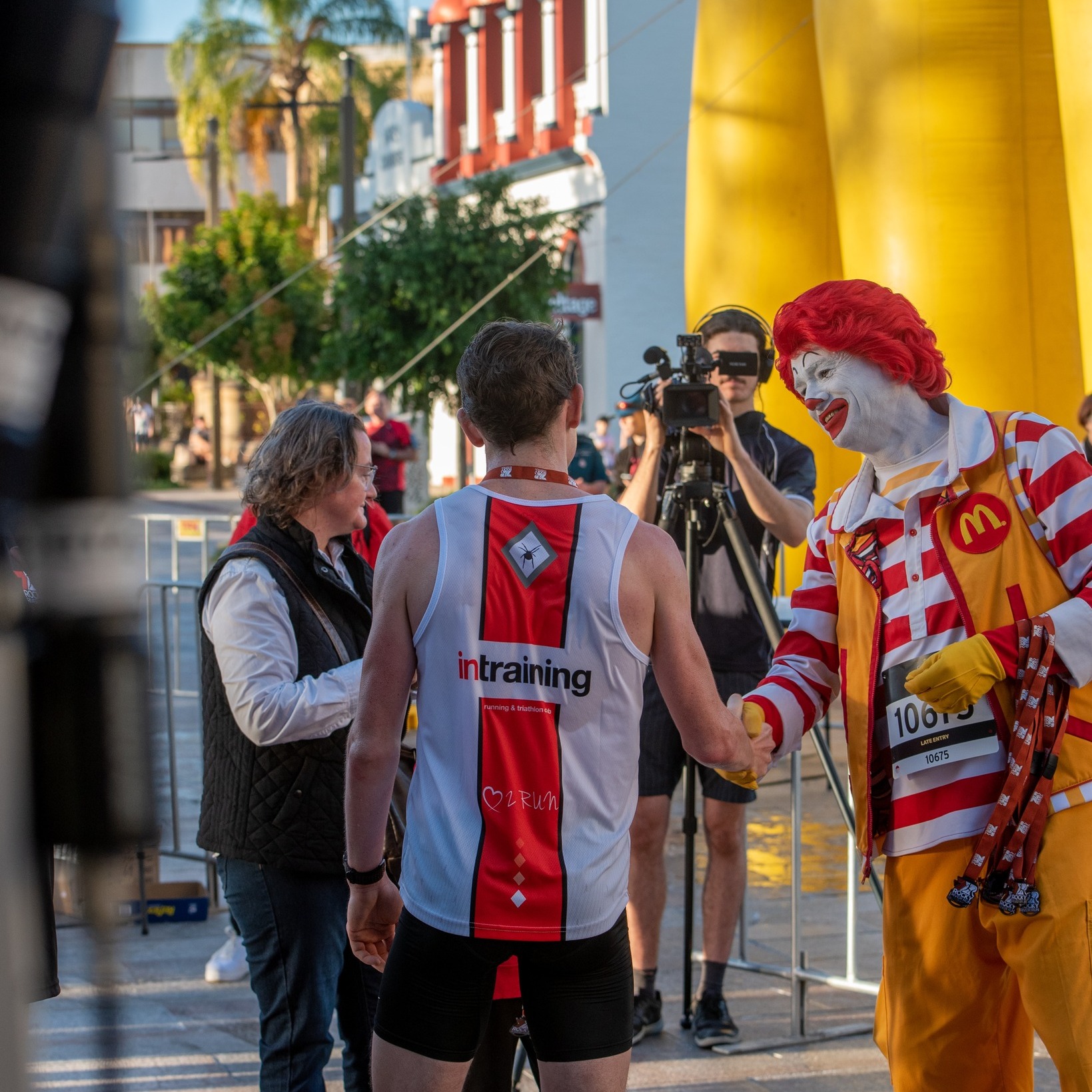 Ronald McDonald fundraising at the 2021 7Rocky River Run event